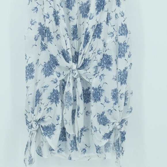 💜 5/$25 - floral tunic tank gathered knots - Picture 4 of 6